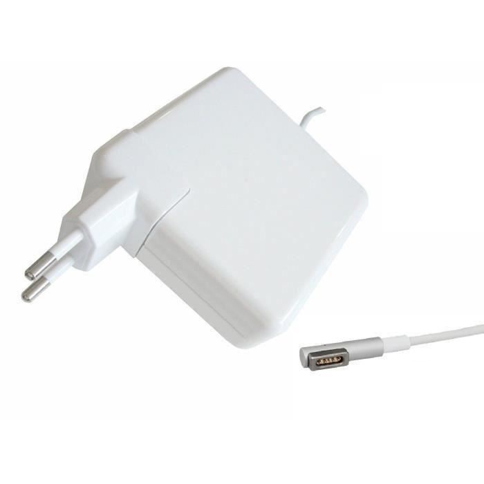 Chargeur alimentation pour adaptable apple macbook (pro) 13 - 16,5v 3,65a  60w - magsafe 2