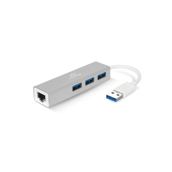 Adapteur USB 3.0 Réseau Gigabit Ethernet RJ45 + 3 ports USB 3.0