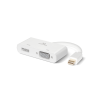 Câble Adaptateur mini DISPLAYPORT mâle vers HDMI Femelle et VGA femelle