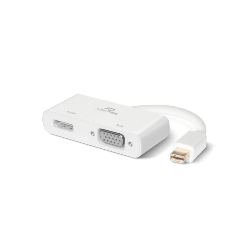 Câble Adaptateur mini DISPLAYPORT mâle vers HDMI Femelle et VGA femelle -  Discomputer