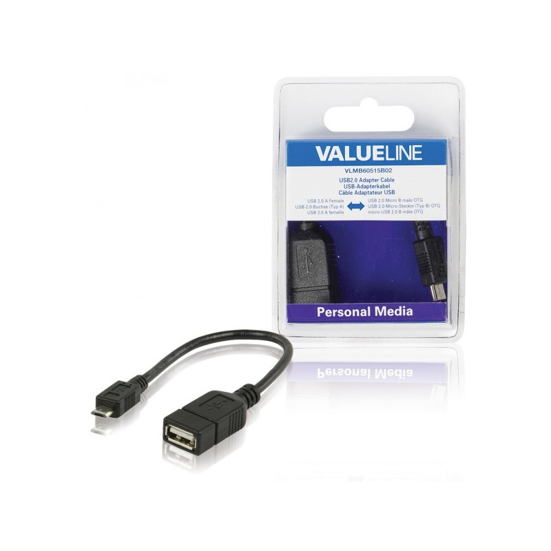 Adaptateur USB 2.0 type A femelle / B femelle