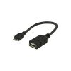 USB 2.0 Cable Micro B Male - A Female 0.20 m Black