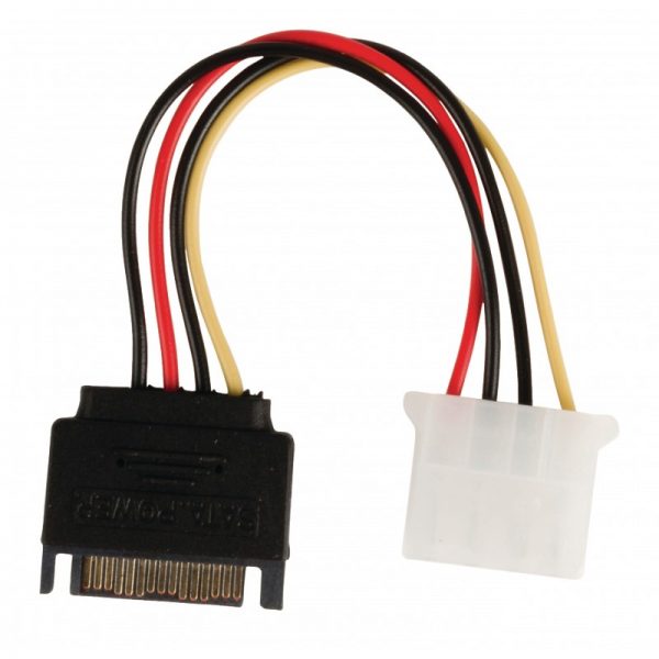 Câble d'alimentation interne SATA mâle à 15 PINS MÄLE --MOLEX FEMELLE