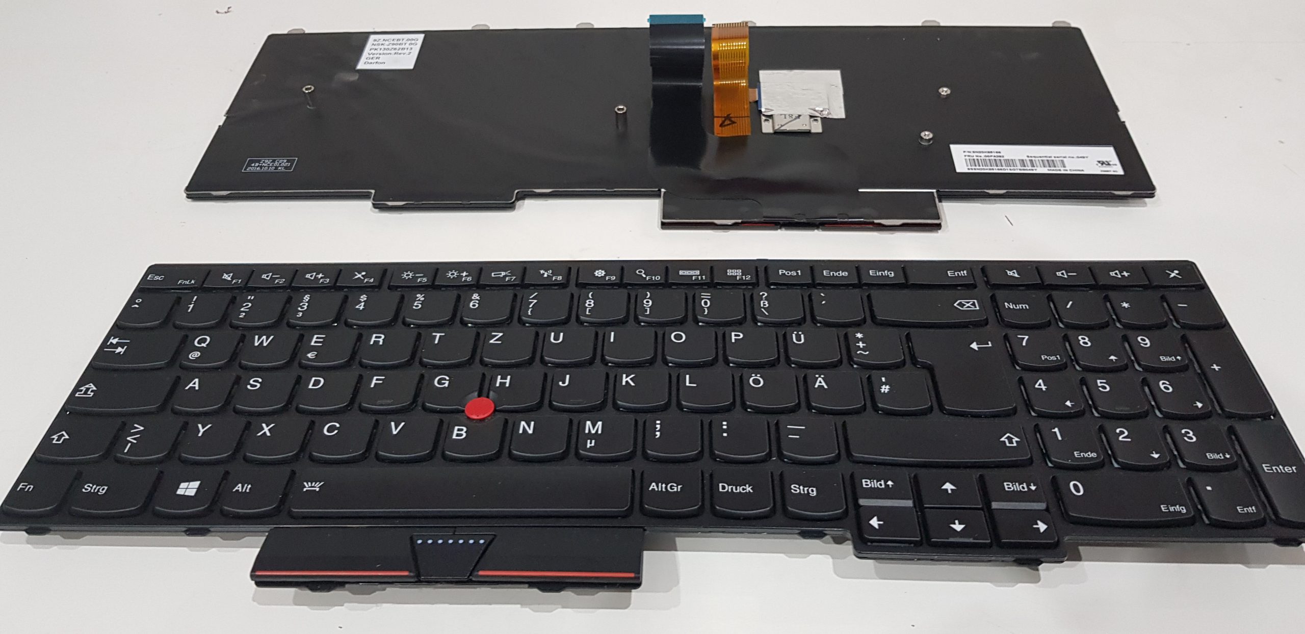 Clavier Lenovo P50 P70 allemand QWERTZ - Discomputer