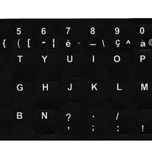 Sticker pour clavier azerty français