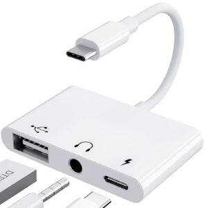 Adptateur lightning vers 2 x USB-C + Jack 3,5 mm