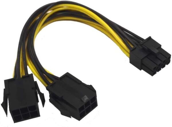 Asus Dual 6 Pins Female vers 8 Pins Male Power
