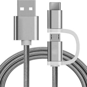 Câble 2 EN 1 MICRO USB - USB C reekin