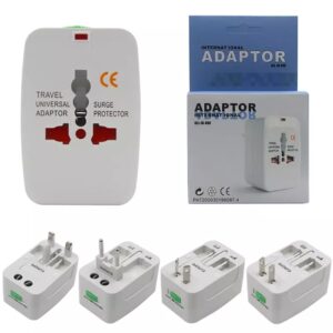 Adaptateur de prise multifonction universel US UK AU UE avec parasurtenseur 250 V 10 A