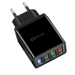 Chargeur bloc mural 4 PORT USB charge rapide 3,1A