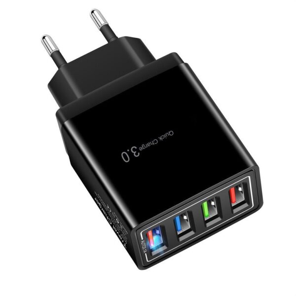 Chargeur bloc mural 4 PORT USB charge rapide 3,1A