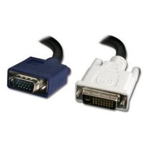 Câble DVI DVI-A Mâle à 12 + 5 Broches - VGA Mâle 2,0 m Noir