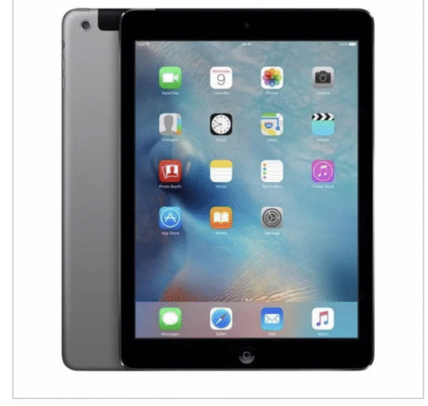 Ipad air reconditionné 9.7" Retina, 32 GO,  Wifi,  cellulaire-  Gris sidéral