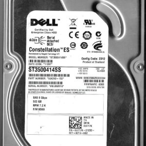 Disque dure HDD 3.5" DELL ST3500414SS |  500 GB